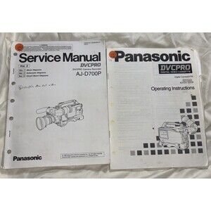 Camera Recorder Panasonic DVCPRO A –D700P service Manual, operating Instructions